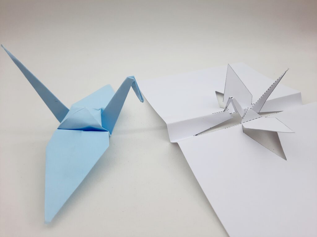 Diferença entre origami e kirigami
